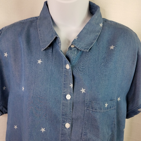 Thread & Supply chambray stars button up shirt - Picture 4 of 6